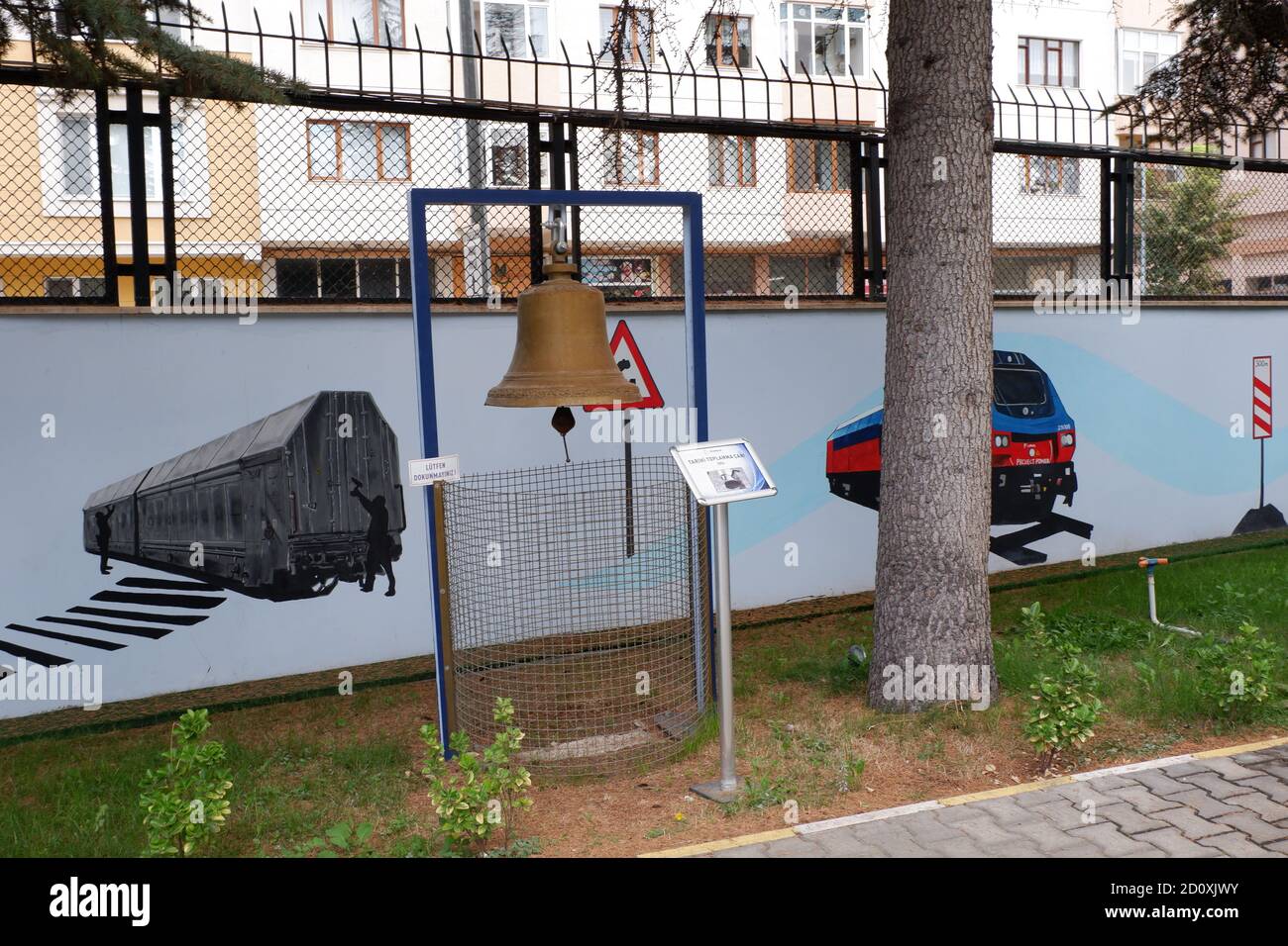 Historische Glocke im Museum Stockfoto