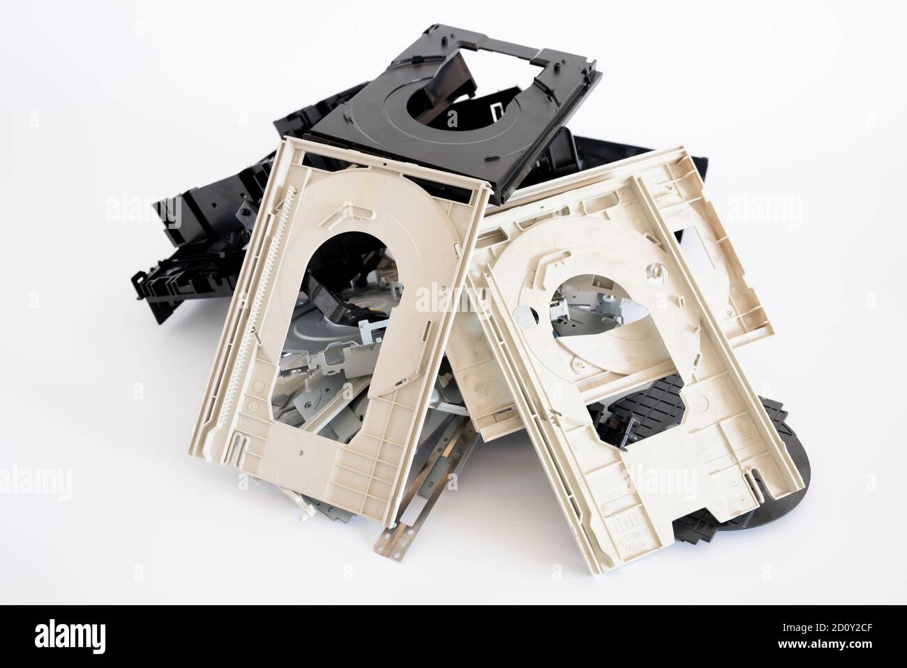 Recyceln Sie Teile von alten Computern für die Ausarbeitung der Konvertierung Stockfoto