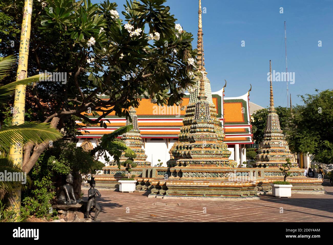 Wat Pho - der Tempel des Reclining Buddha, Bangkok, Thailand, Südostasien Stockfoto Wat Pho - der Tempel des Reclining Buddha, Bangkok, Thailand, Südostasien Stockfoto