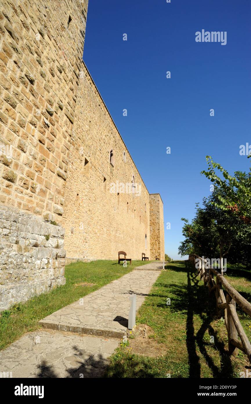 Normannische Burg, Castel Lagopesole, Basilicata, Italien Stockfoto