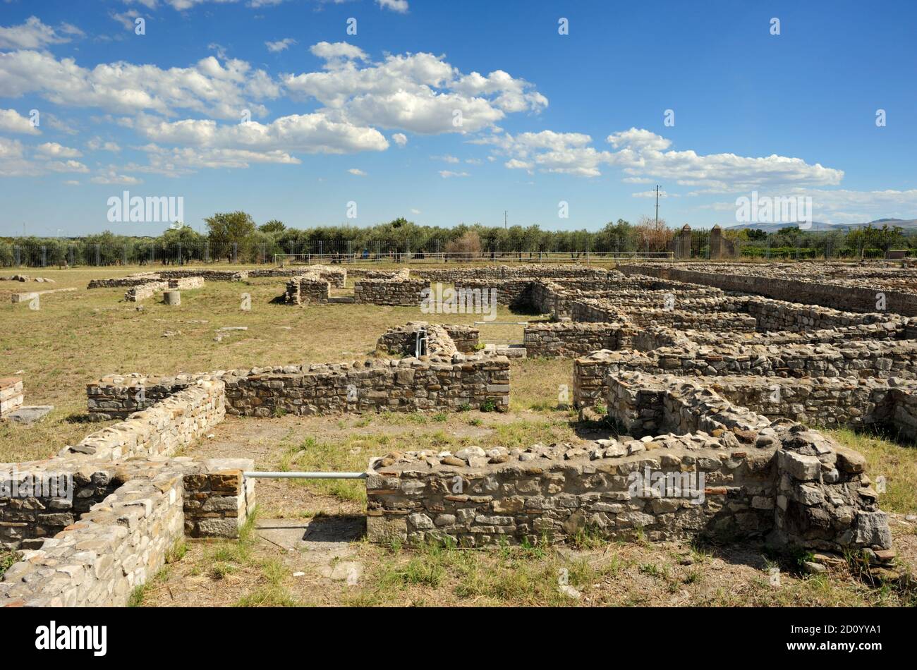 Italien, Basilikata, Venosa, Archäologischer Park, römische Häuser Ruinen Stockfoto