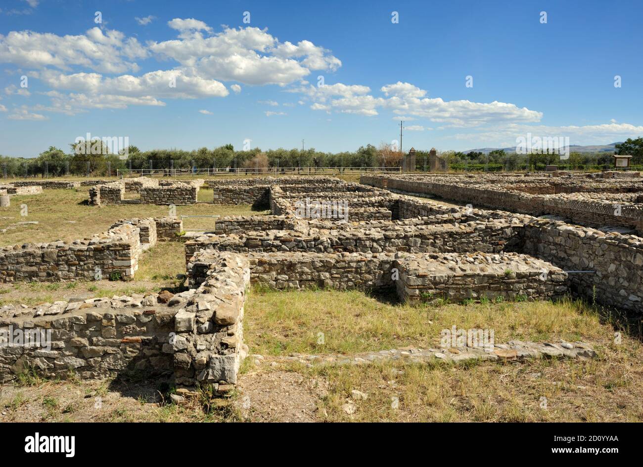 Italien, Basilikata, Venosa, Archäologischer Park, römische Häuser Ruinen Stockfoto