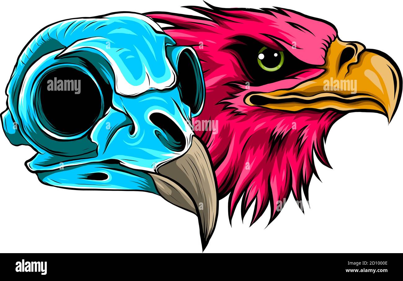 Mascot Head of an Eagle Vector Illustration Stock Vektor