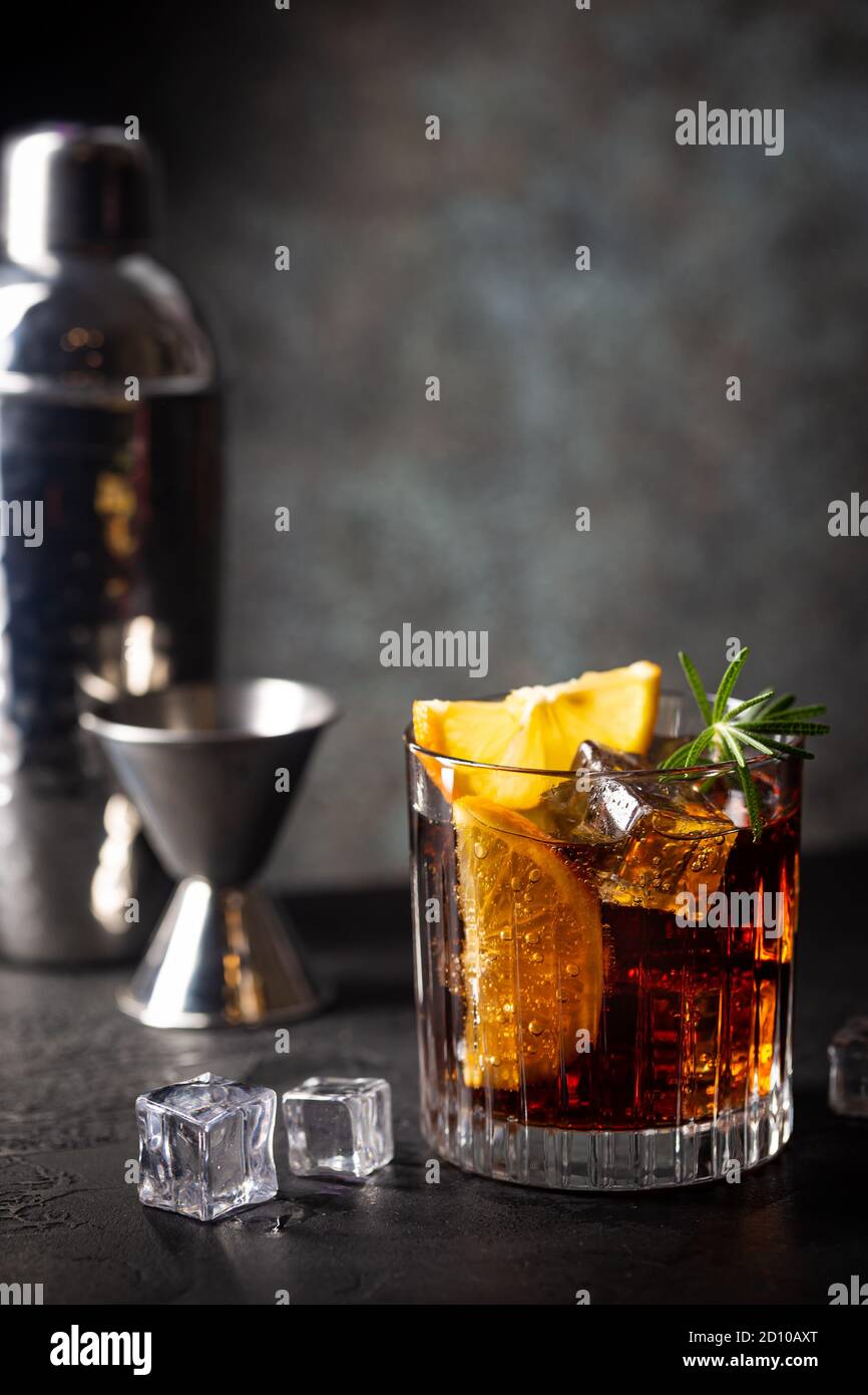 Cuba Libre cocktail Stockfoto