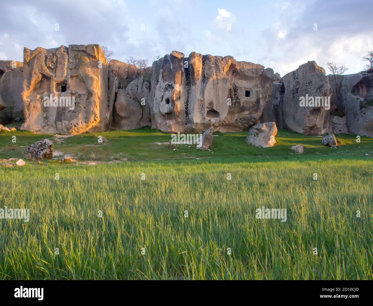 Der andere Name ist Lion Sanctuary. Schlangenstein.Phrygia-Tal. Stockfoto