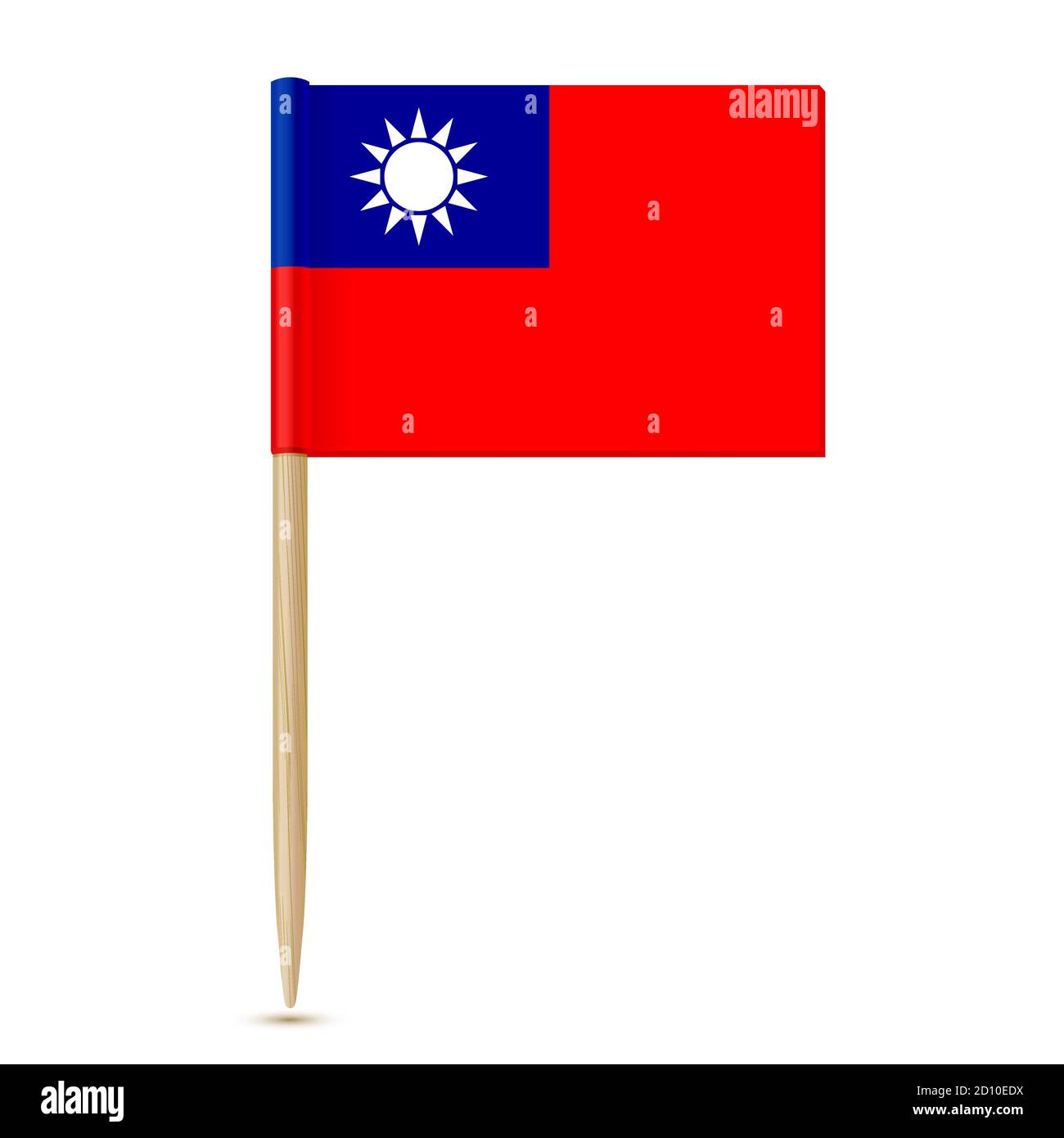 China Flagge Zahnstocher Stock Vektor