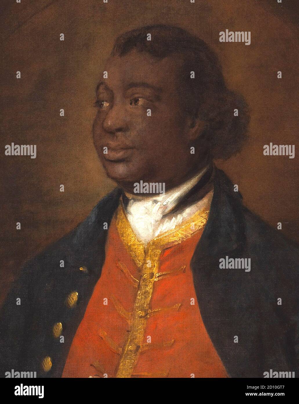 Ignatius Sancho, Charles Ignatius Sancho (1729 – 1780) britischer Schriftsteller und Komponist. Stockfoto