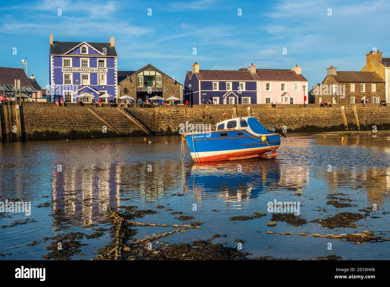 Aberaeron, Cardigan Bay, eine farbenfrohe georgianische Hafenstadt an der Cardigan Bay Küste von Ceredigion West Wales Stockfoto