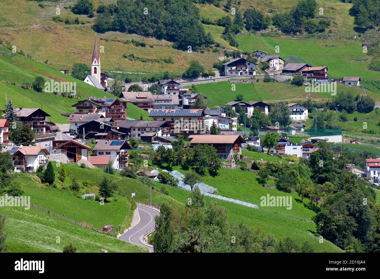 Martell Dorf in Martelltal (Martelltal), Bozen, Trentino-Südtirol, Italien Stockfoto
