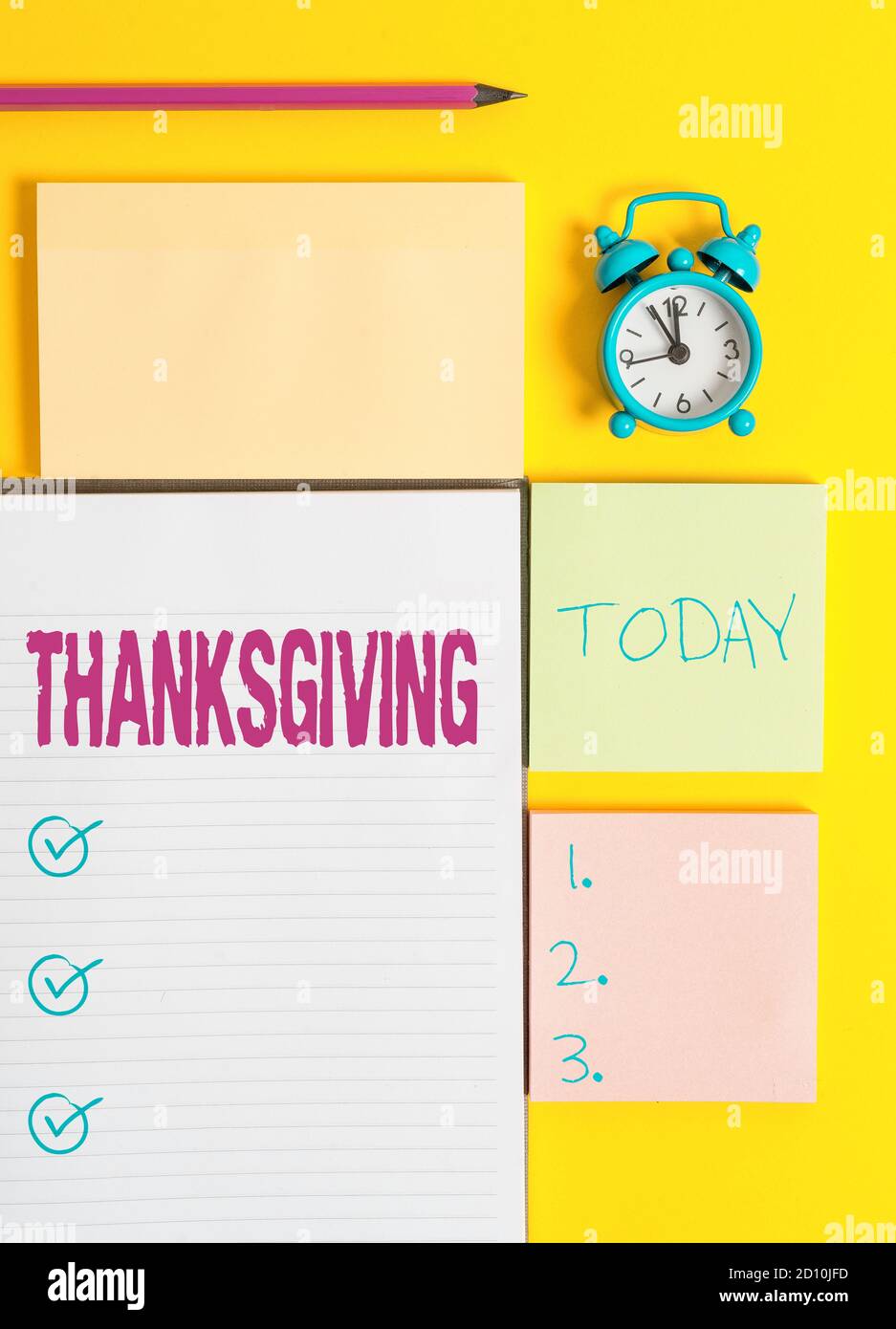 Textschild mit Thanksgiving. Business Foto zeigt öffentliche Anerkennung oder Feier der göttlichen Güte farbigen leeren Papieren mit Kopieplatz Stockfoto