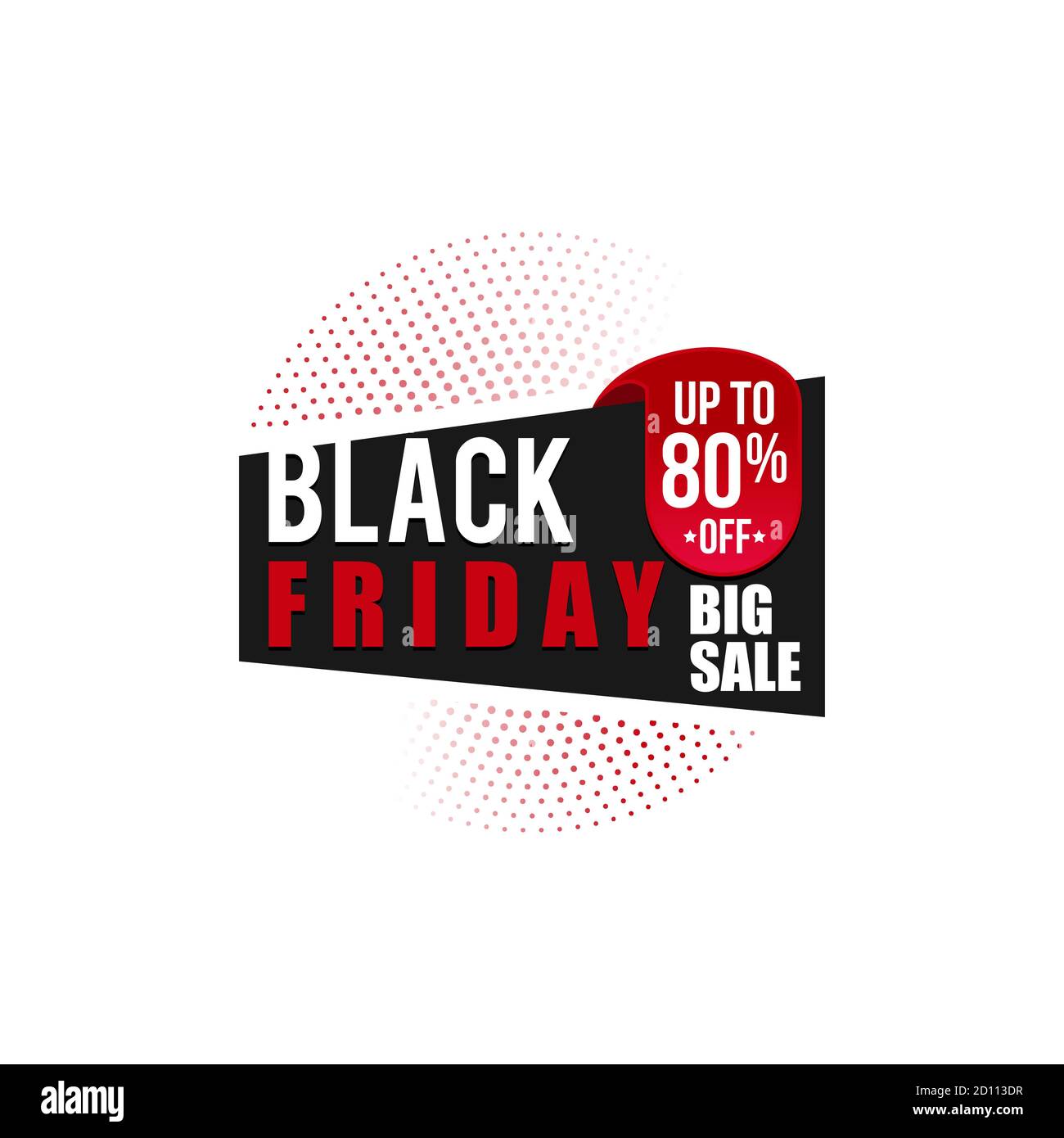 Black Friday Verkauf Inschrift Design-Vorlage. Vektorgrafik. Verkäufe, Angebote und Rabatte Stock Vektor