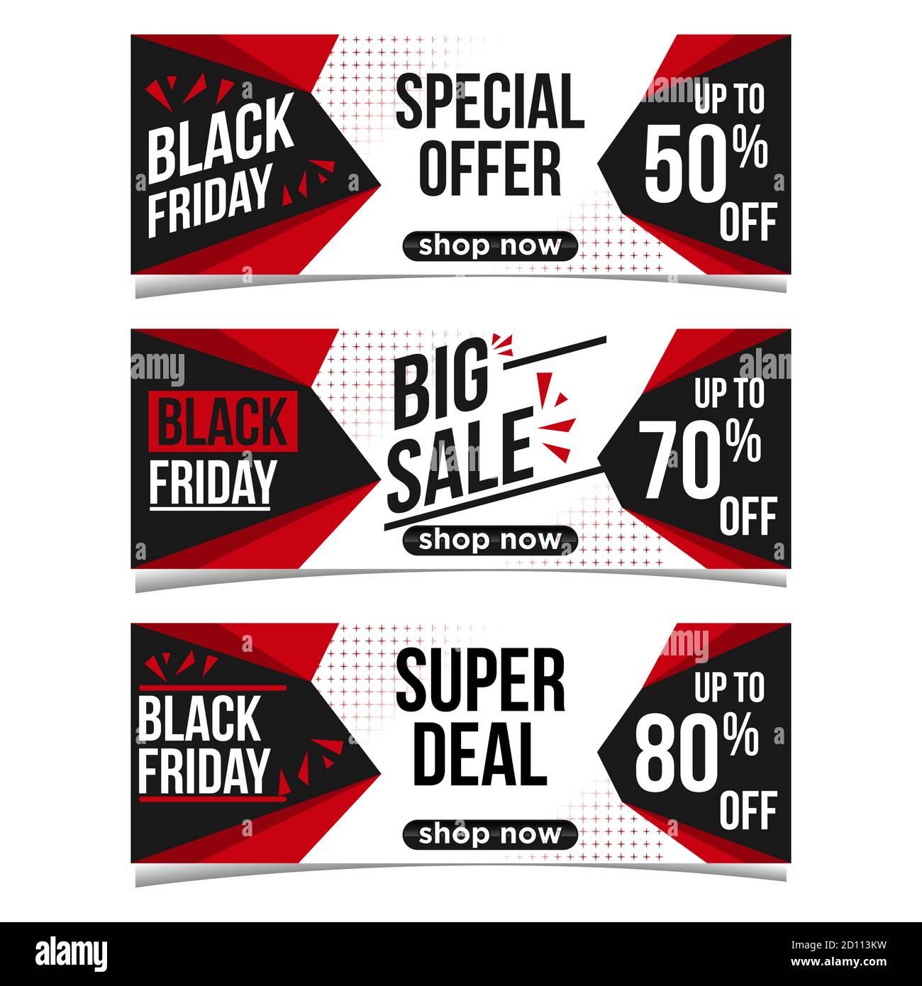 Black Friday Verkauf Inschrift Design-Vorlage. Vektorgrafik. Verkäufe, Angebote und Rabatte Stock Vektor