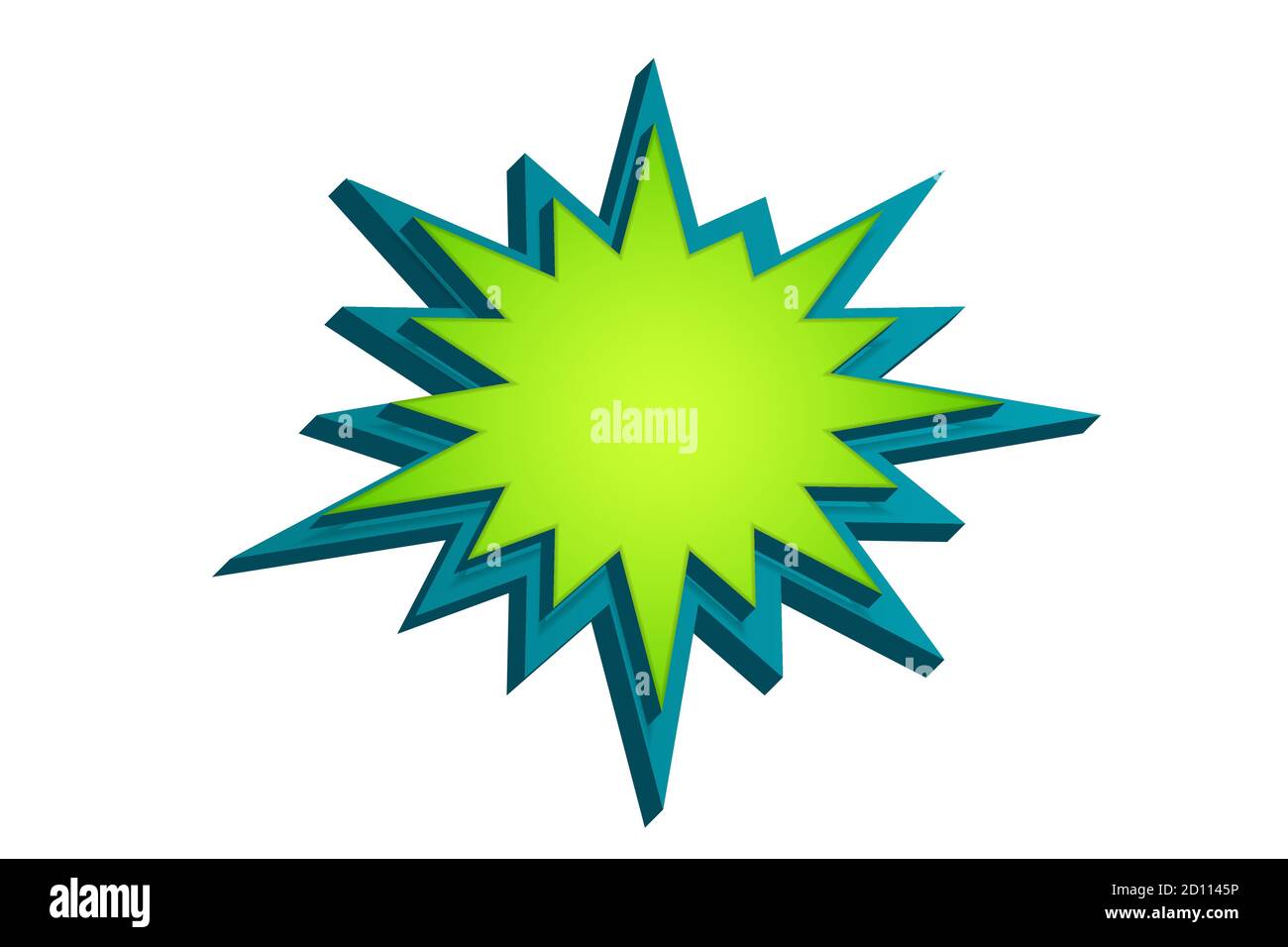 3d Comic Text Sprechblase für Text isoliert Stock Vektor