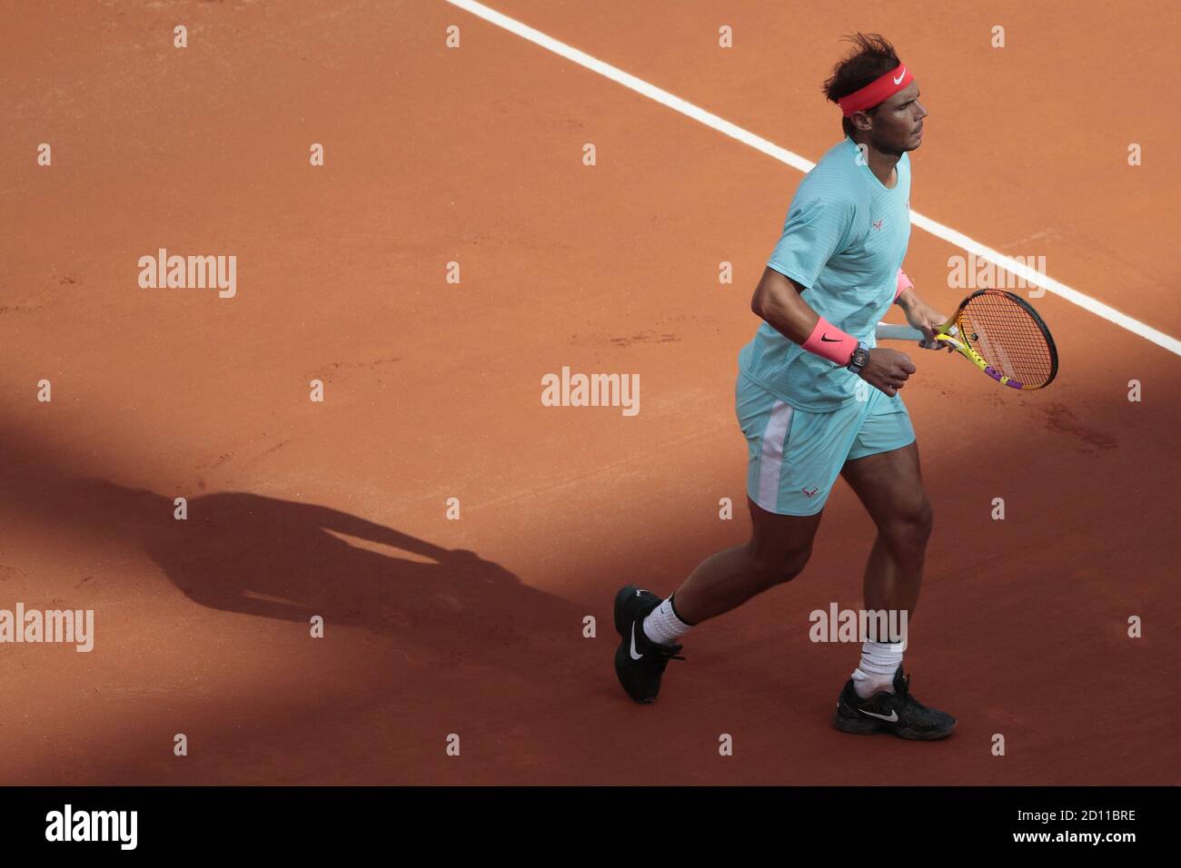 RAFAEL NADAL (ESP) während des Roland Garros 2020, Grand Slam Tennisturniers, am 4. Oktober 2020 im Roland Garros Stadion in Paris, Frankreich - Foto S Stockfoto