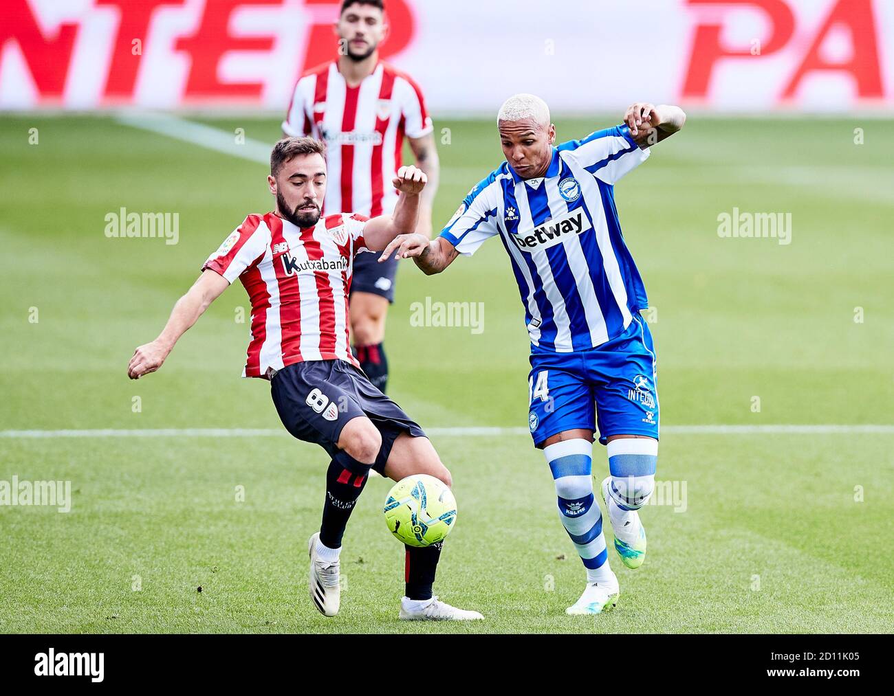 Unai Lopez von Athletic Club und Deyverson Brum Silva von Deportivo Alaves während der spanischen Meisterschaft La Liga Fußball Übereinstimmung zwischen Depor Stockfoto