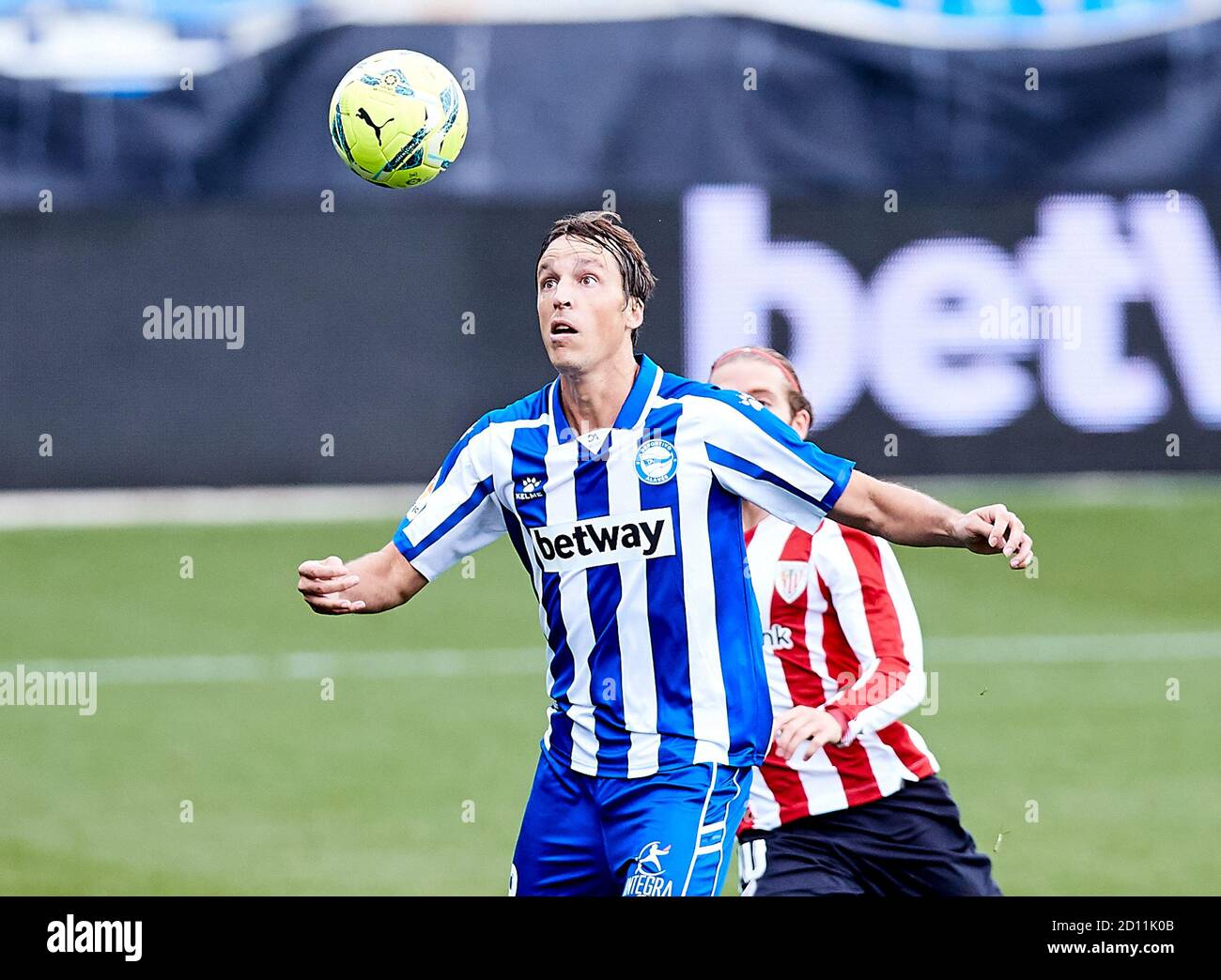 Tomas Pina von Deportivo Alaves während der spanischen Meisterschaft La Liga Fußballspiel zwischen Deportivo Alaves und Athletic Club De Bilbao ein Stockfoto