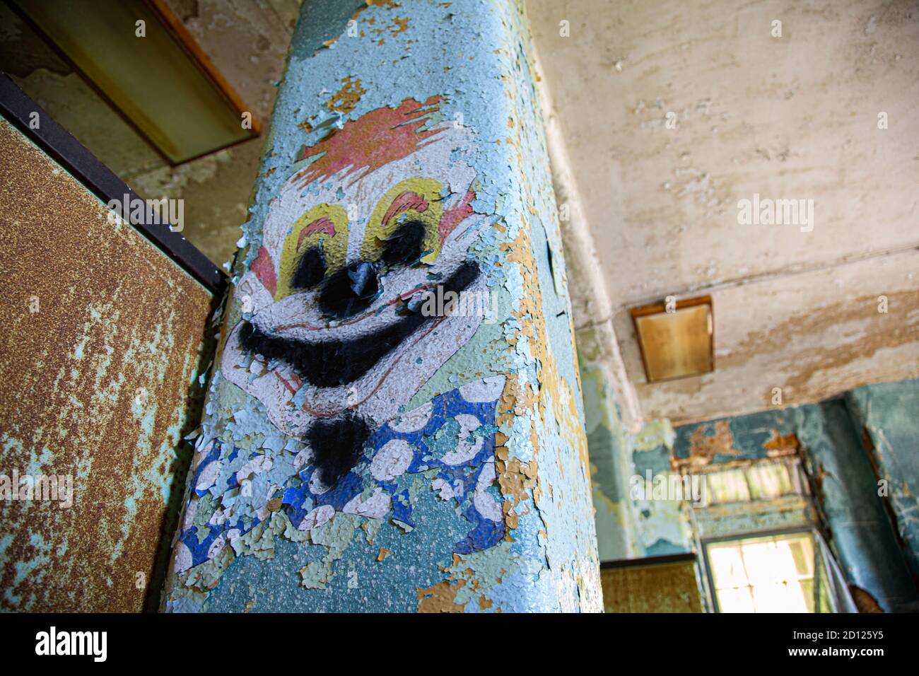 Die Haunted Pennhurst School- die auch als Pennhurst Asylum bekannt ist, wegen seiner beklagenswerten, unterbesetzt, & überfüllten Bedingungen Stockfoto