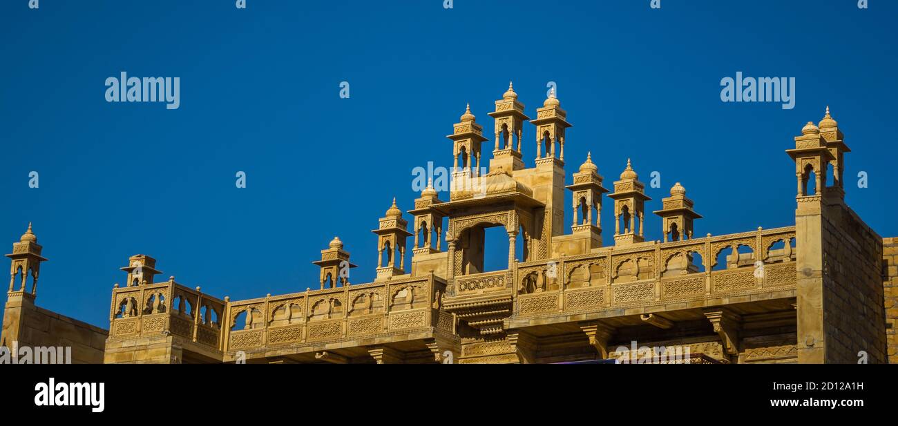 Jaisalmer Fort befindet sich in der Stadt Jaisalmer, im indischen Bundesstaat Rajasthan Stockfoto
