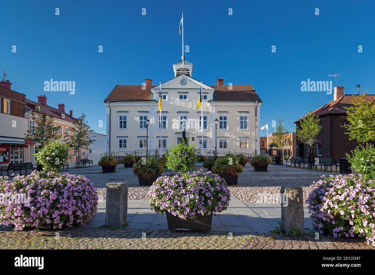 Geographie / Reisen, Schweden, Kalmar, Vimmerby, Rathaus in Vimmerby, Smaland, Südschweden, Additional-Rights-Clearance-Info-not-available Stockfoto