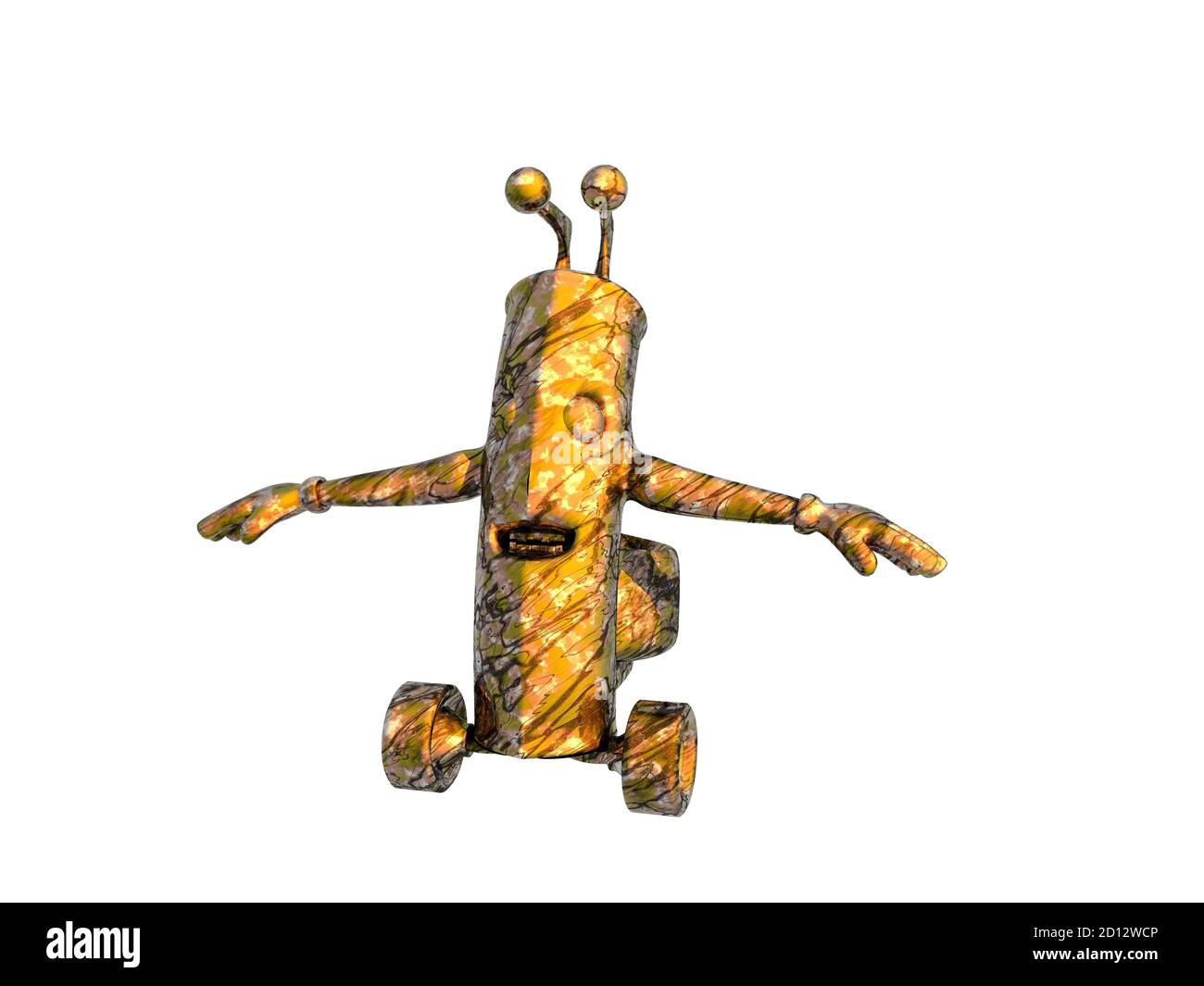 Zeichentrickfigur eines lebenden Autos Stockfoto