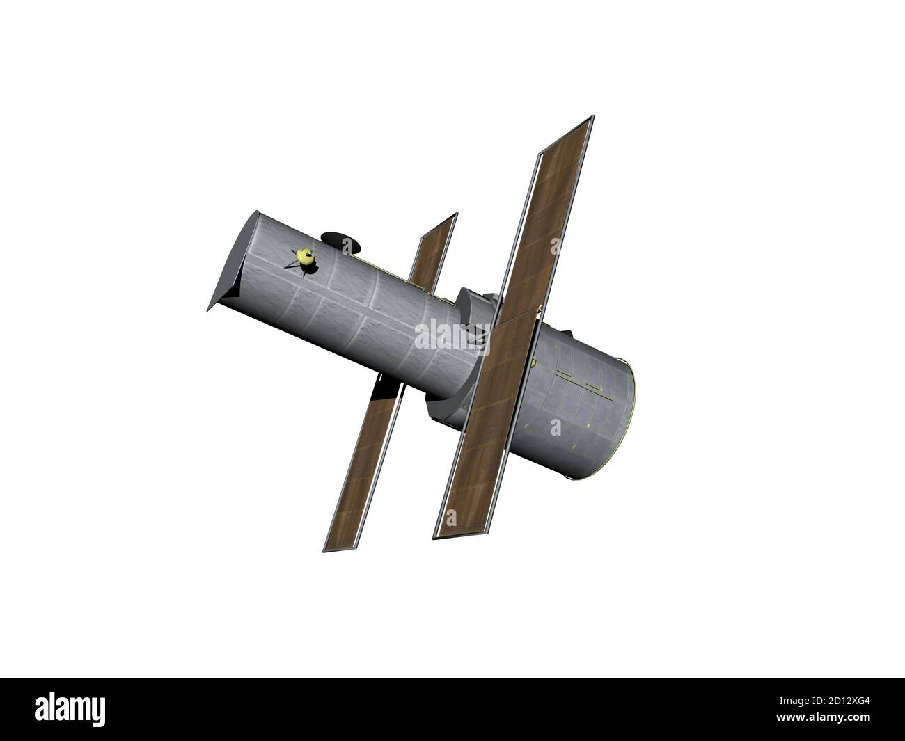 Hubble Weltraumteleskop schwebt im Weltraum Stockfoto