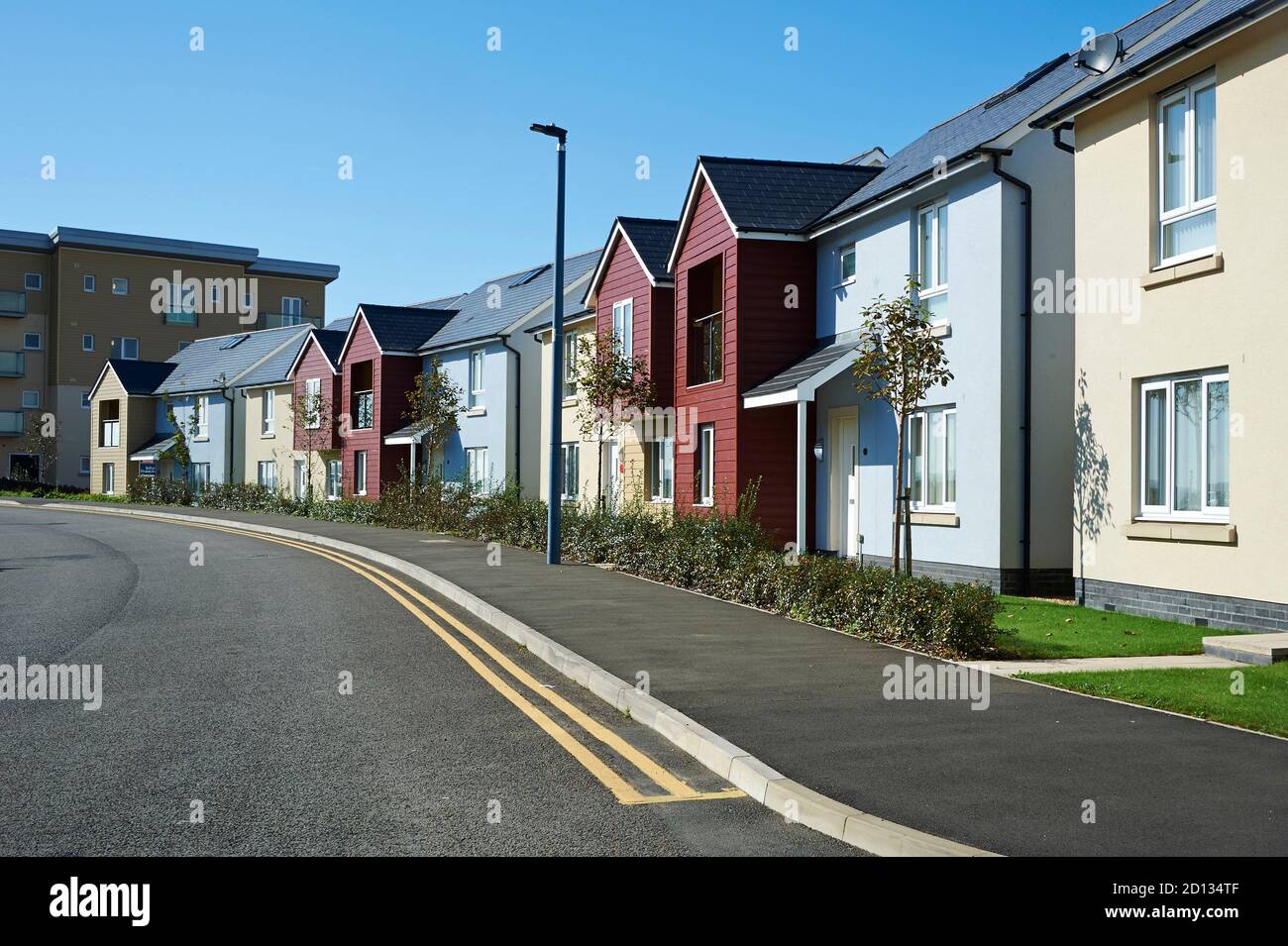 Neue Häuser in Südostengland, Großbritannien Stockfoto