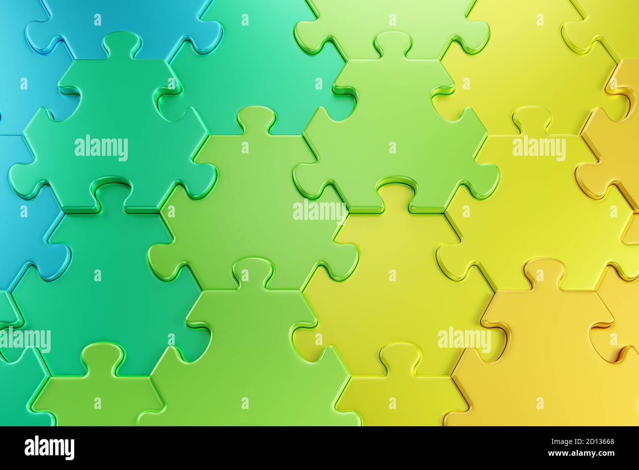 Geometrisches Muster eines Puzzle Stockfoto