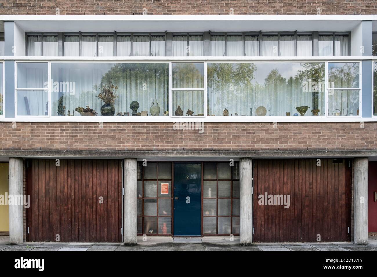 Großbritannien, London, Hampstead. Fassade von 2 Willow Road, entworfen vom Architekten Erno Goldfinger Stockfoto