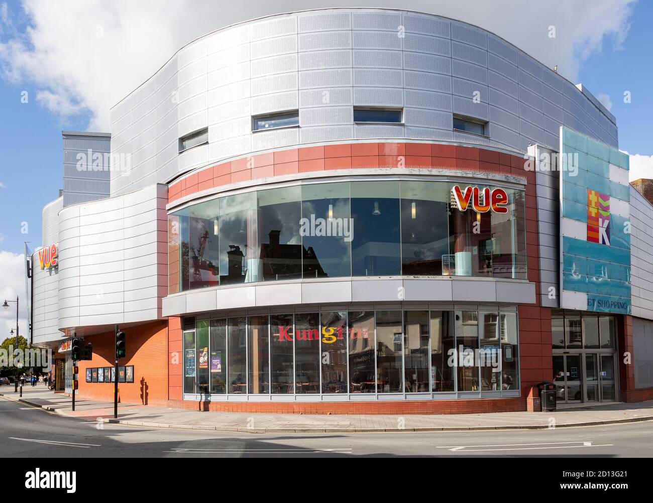 Vue International Kinogebäude im Stadtzentrum, Newbury, Berkshire, England, Großbritannien Stockfoto