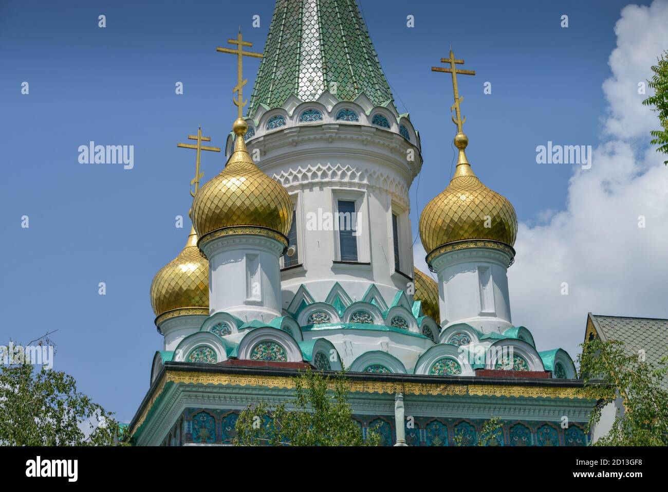 Russische Kirche Sweti Nikolas, Sofia, Bulgarien, Russische Kirche Sweti Nikolaj, Bulgarien Stockfoto