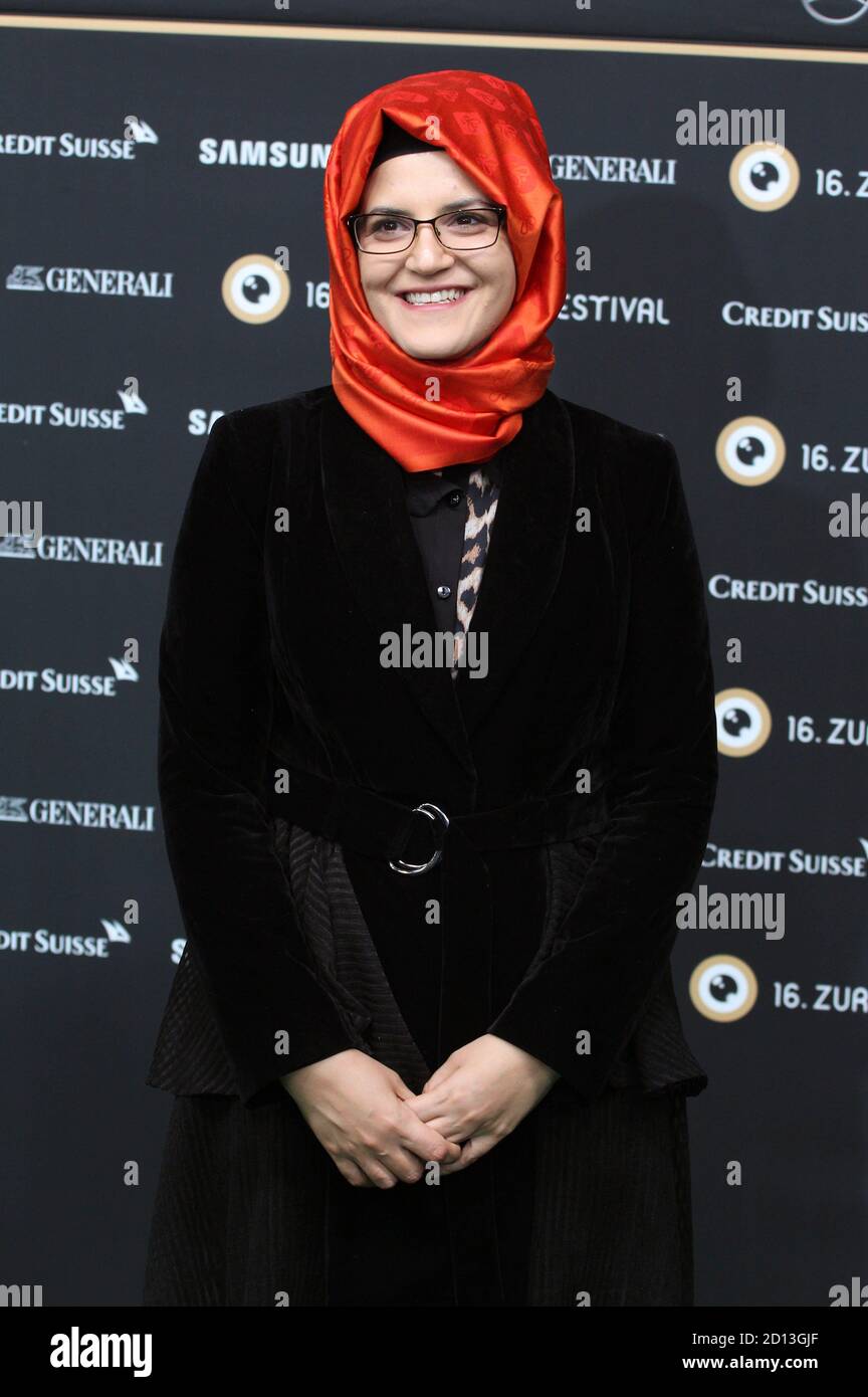 Hatice Cengiz bei der Premiere des Dokumentarfilms 'der Dissident' beim 16. Zürcher Filmfestival 2020 im Kino Kosmos 1. Zürich, 02.10.2020 weltweit im Einsatz Stockfoto