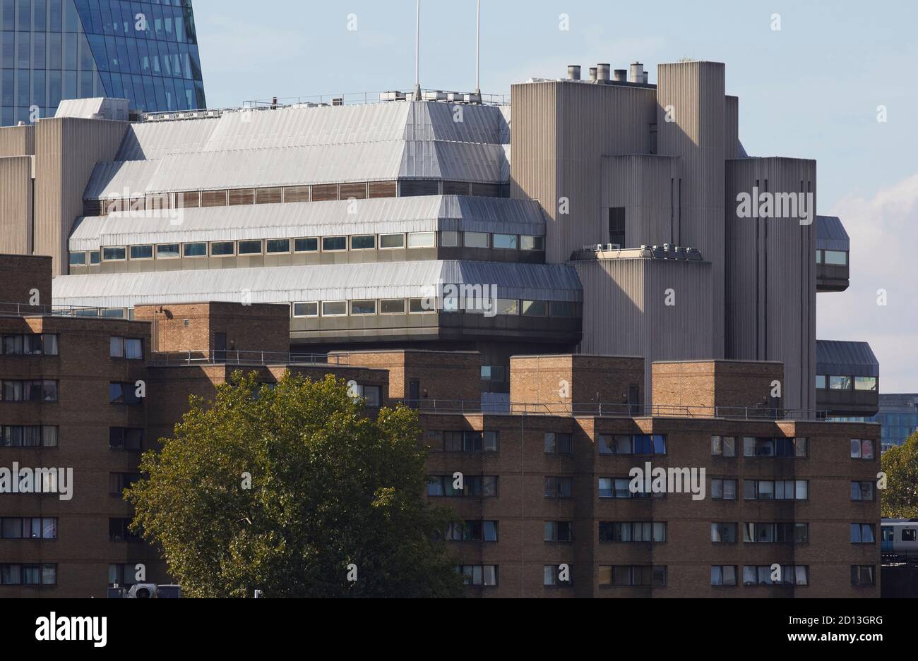 Sampson House (1976) entworfen von Fitzroy Robinson (abgerissen 2019). London Stadtbild, Straßen und Fassaden, London, Großbritannien. Architekt: Verschiedene Stockfoto