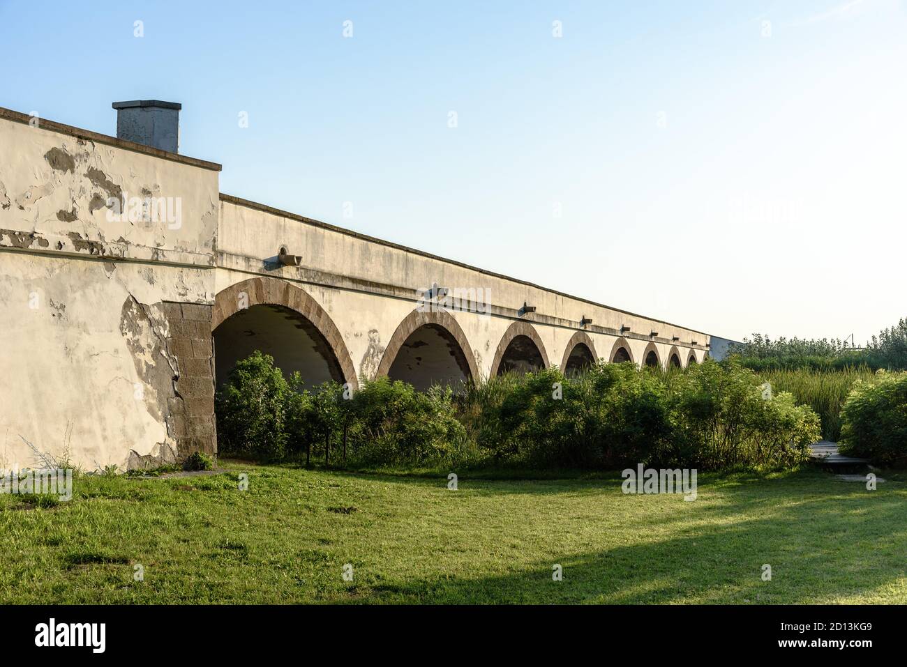 Die neun-Loch-Brücke in Hortobagy, Ungarn Stockfoto