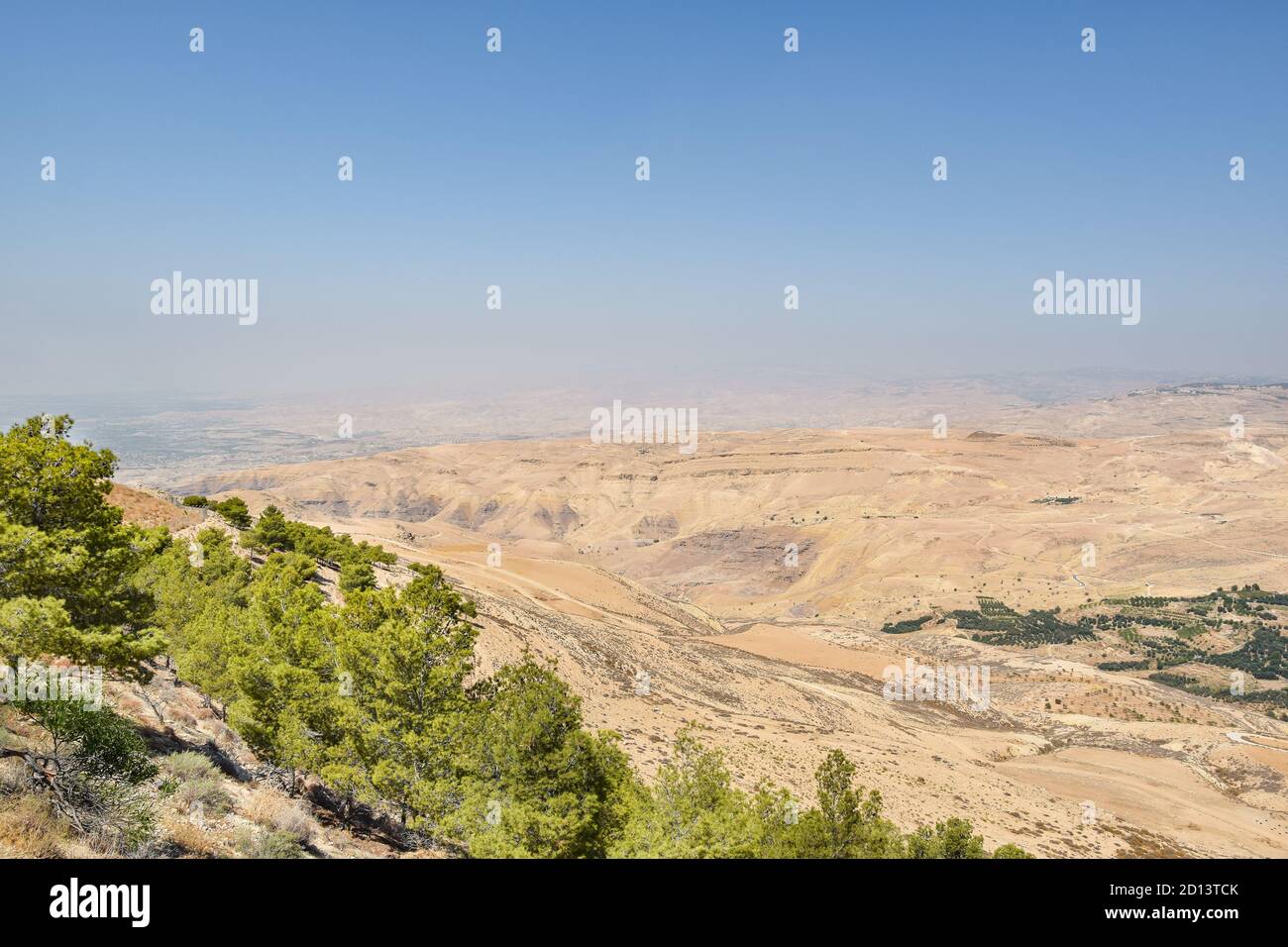 Die Berge Jordaniens Stockfoto