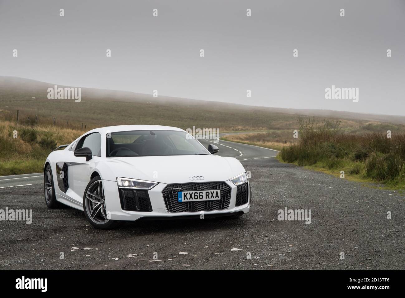 Audi R8 V10 Plus beim Strassenversuch des Jahres. Stockfoto