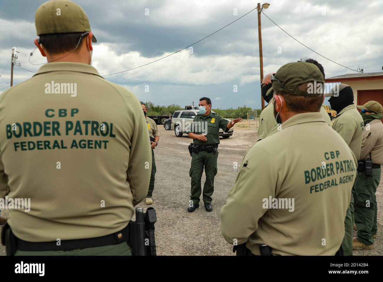 Als Hurrikan Sally nähert sich der US-Golfküste, Laredo Border Patrol Sektor mobilisiert Vermögenswerte, September 14, um in das betroffene Gebiet zu entsenden. Stockfoto