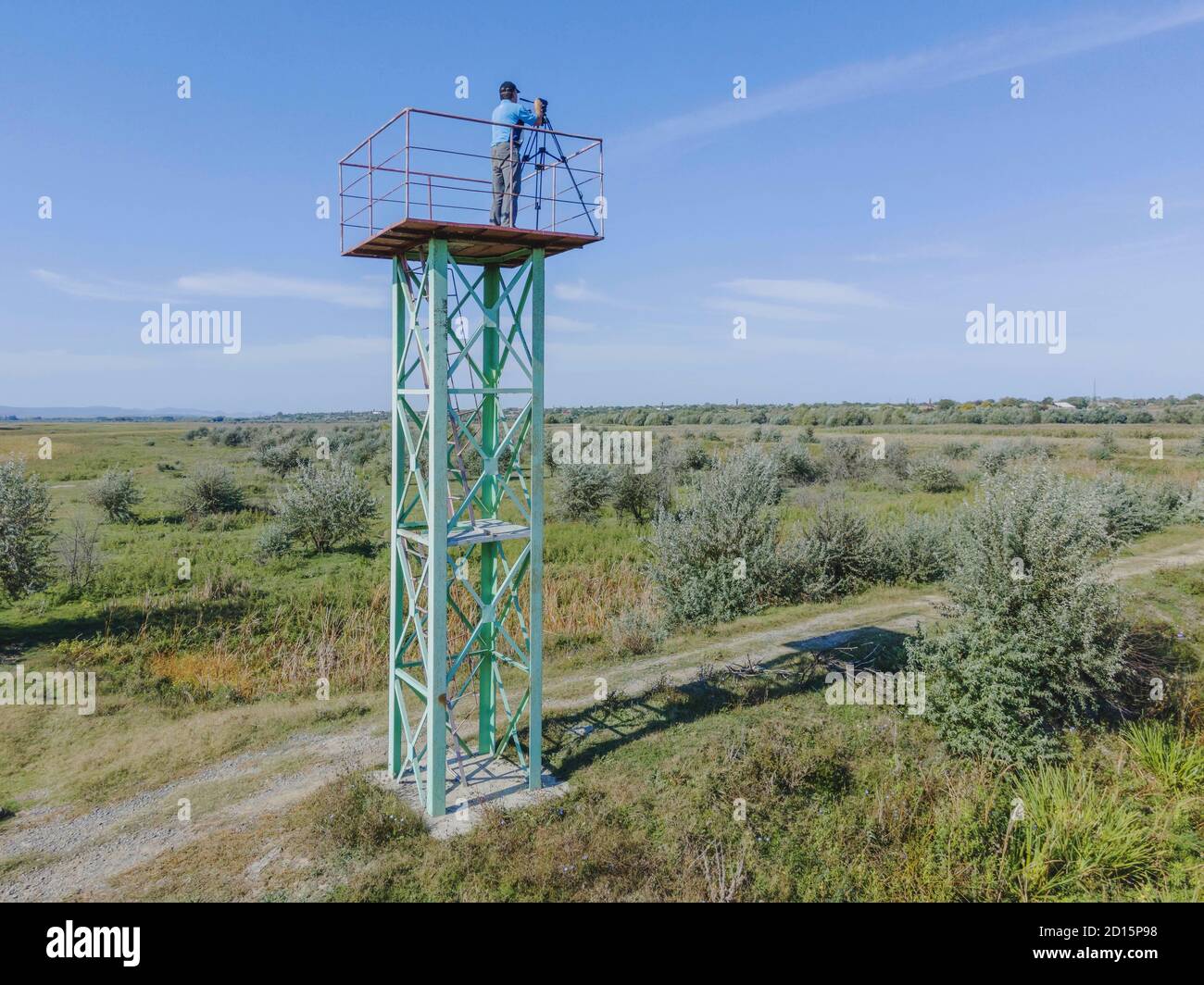 Kartal Eco Park, Orlovka Village, Ukraine, Osteuropa. März 2019. KARTAL ECO PARK, ORLOVKA DORF, RENI RAION, ODESSA OBLAST, UKRAINE - 03. SEPTEMBER 2020: Aussichtsturm im Kartal Eco Park Credit: Andrey Nekrasov/ZUMA Wire/Alamy Live News Stockfoto