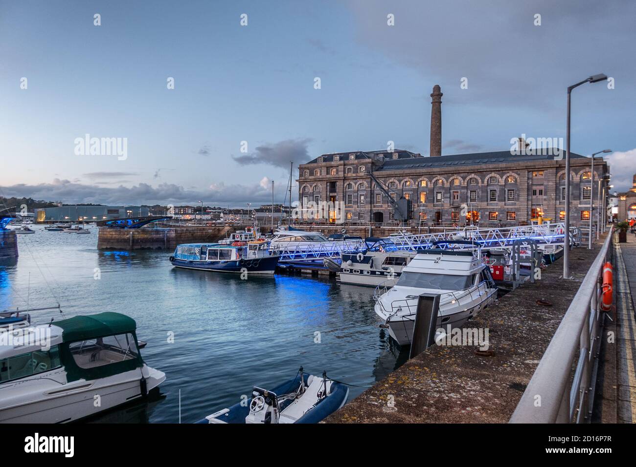 Royal William Yard Marina in Plymouth Devon Stockfoto