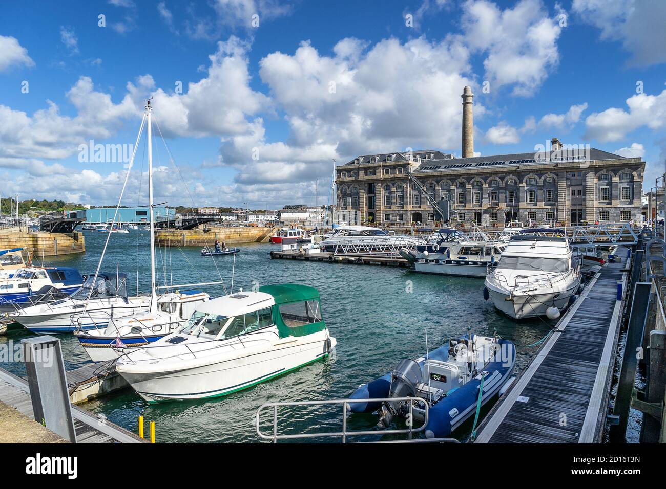 Royal William Yard Marina in Plymouth Devon Stockfoto