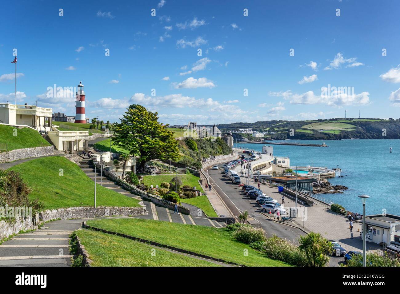 Plymouth Hoe in Devon Stockfoto
