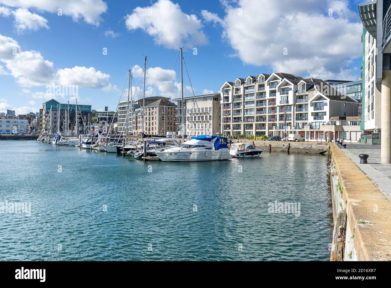 Sutton Harbour Marina in Plymouth Devon Cornwall Stockfoto