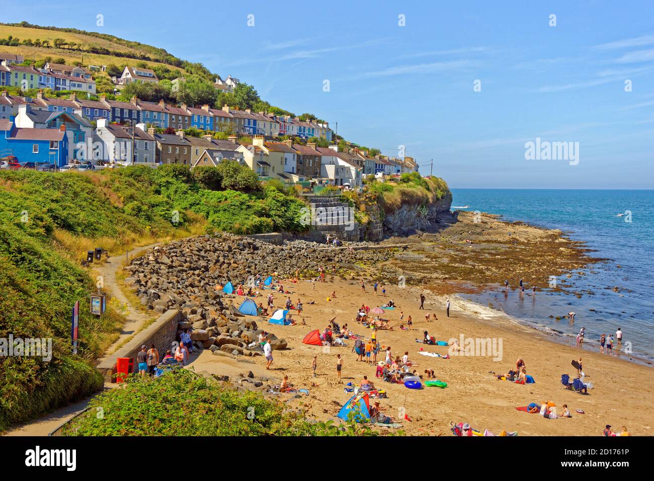 New Quay, Ceredigion, Mid Wales, Großbritannien. Stockfoto
