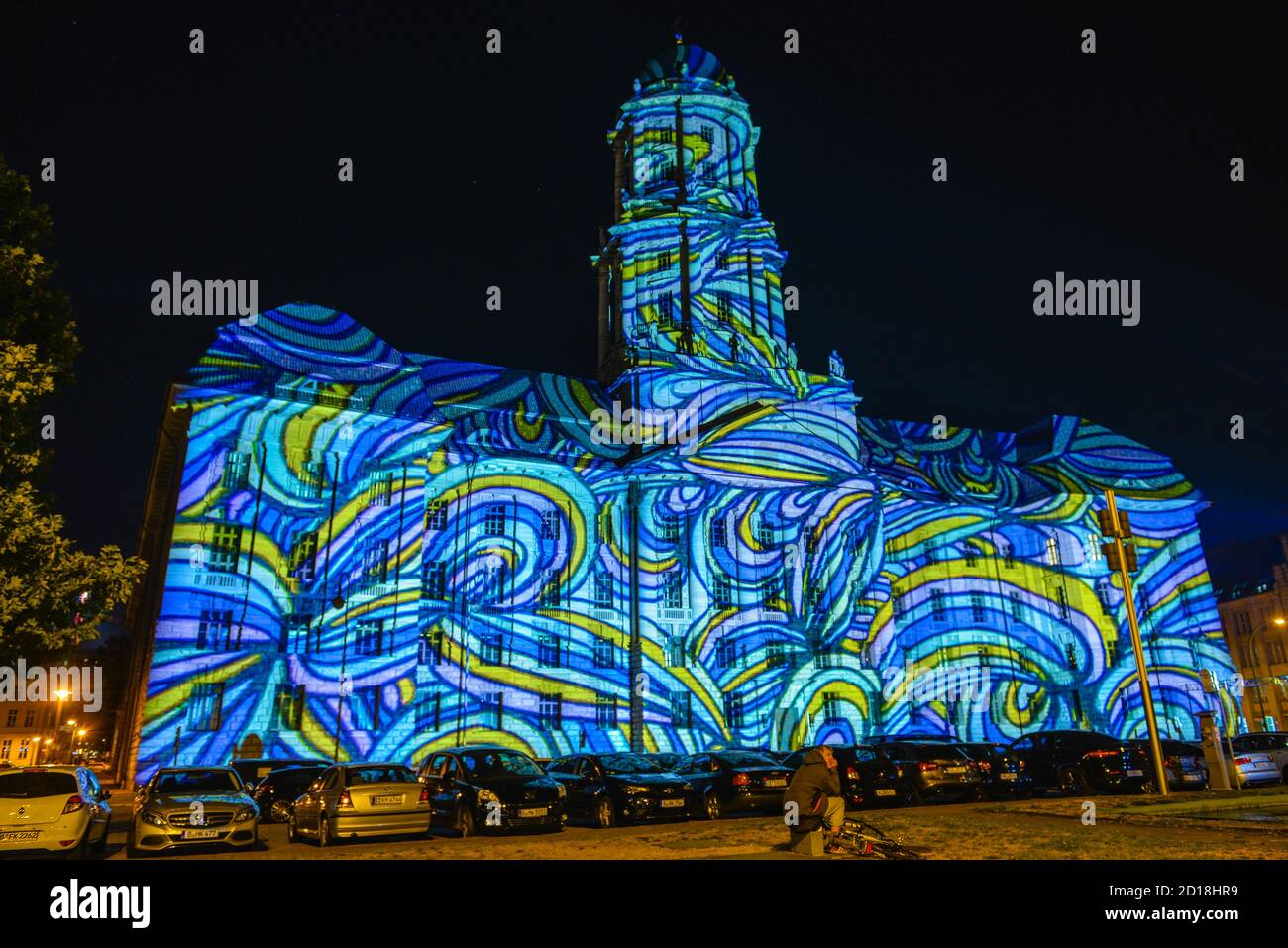 Festival der Lichter, Old Town House, Molke, Markt, Mitte, Berlin, Deutschland, altes Stadthaus, Molkenmarkt, Mitte, Deutschland Stockfoto