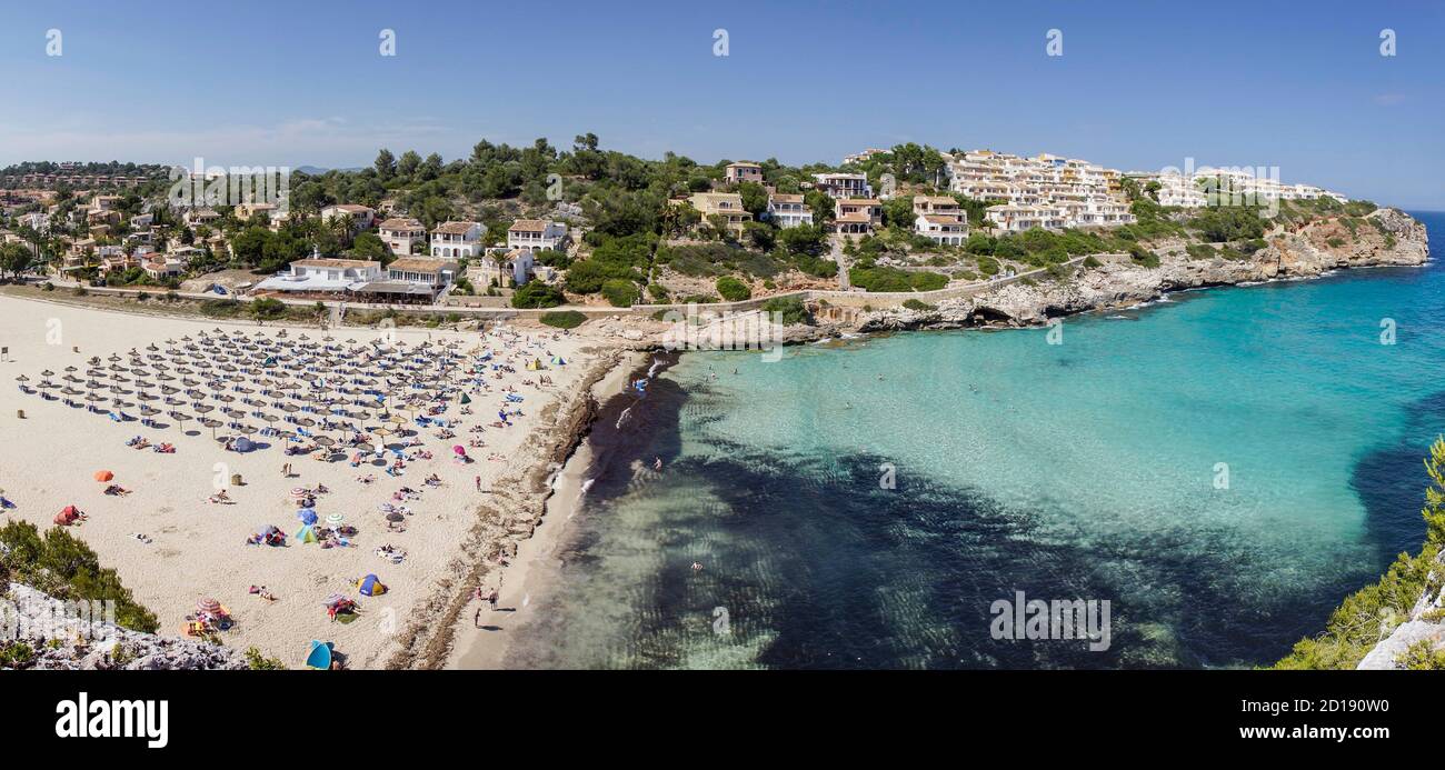 Cala Romantica,-S Estany den Mas-, Manacor, Costa de Llevant. Mallorca, Islas Baleares. Spanien Stockfoto