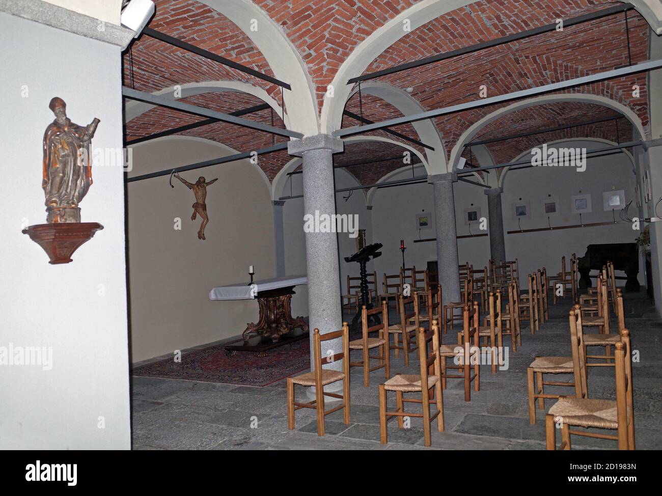 Verbania-Intra, Piedmont, Italy. City on the shores of Lake Maggiore. The closter XVII century, the chapel Stockfoto