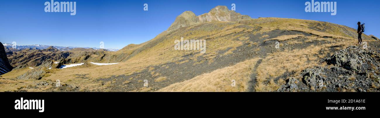 Tuc de Maubèrme, 2880 Meter, Aran, Lleida, Pyrenäen, Katalonien, Spanien, Europa Stockfoto