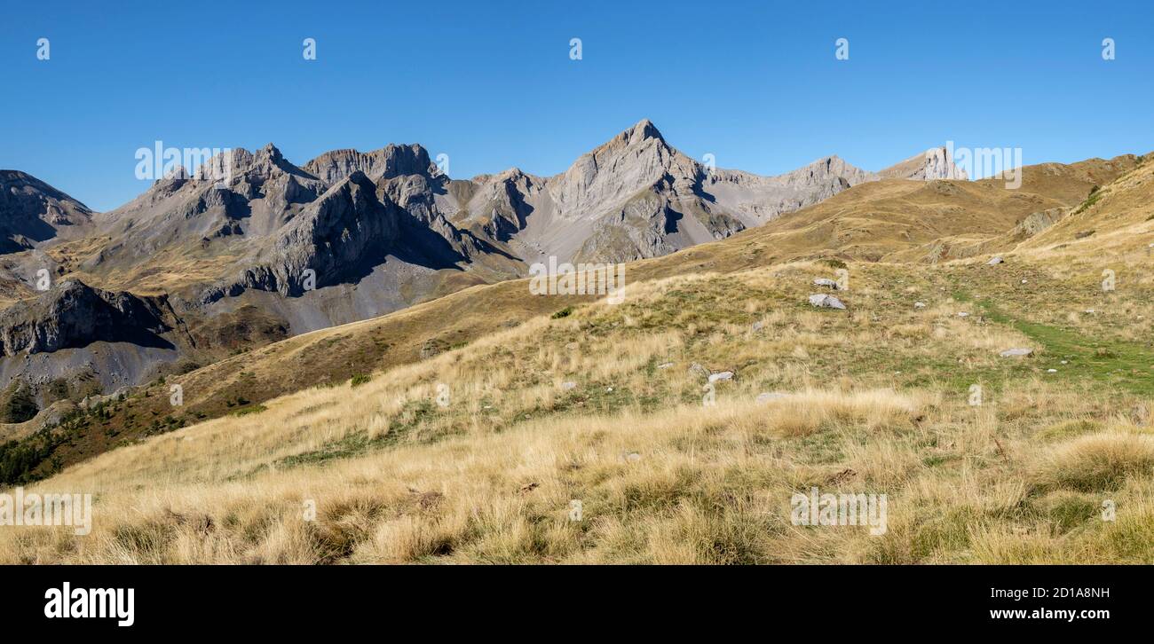 Und petraficha Quimboa Alto, Tal von Hecho, westlichen Täler, Pyrenäen, Provinz Huesca, Aragón, Spanien, Europa Stockfoto