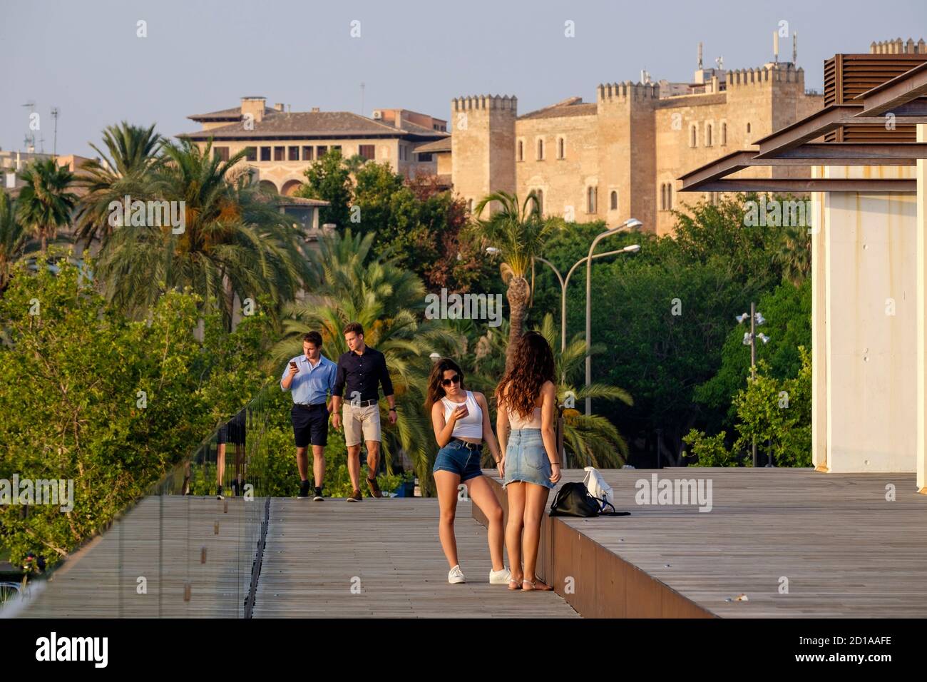 Palacio de L´Almudaina (s.XIII-XIV), Palma, Mallorca, balearen, Spanien Stockfoto