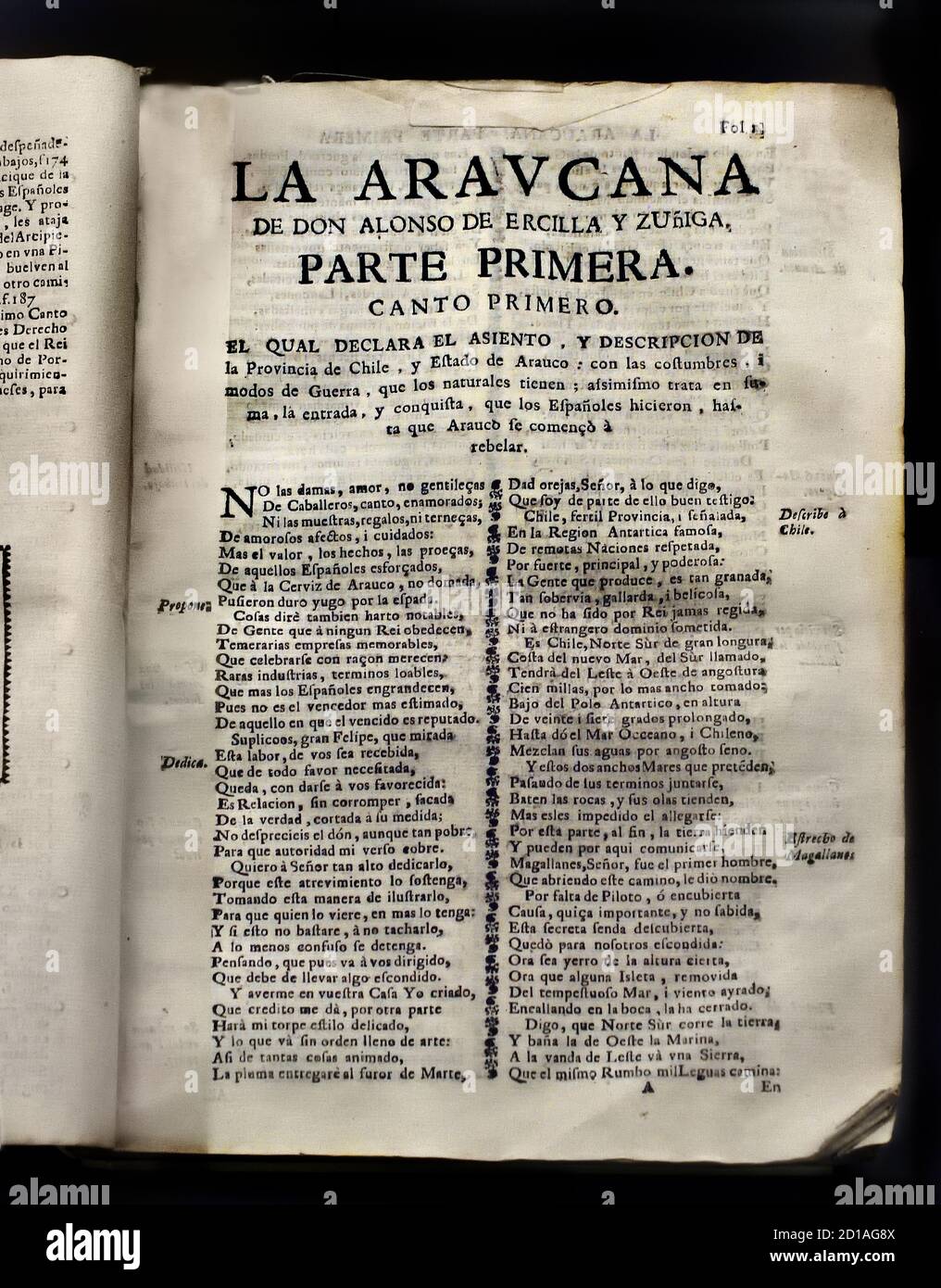 General History of Peru 1722 befasst sich mit der Entdeckung und wie die Spanier gewann es, die Bürgerkriege, die zwischen Pizzaro und Almagro von Garcilaso de la Vega der Inka gekämpft, 1539-1616 Spanien, Spanisch, Peru, peruanisch, Stockfoto
