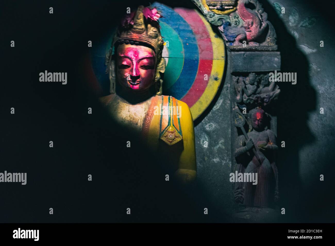 Budha Kunst in Nepal Stockfoto